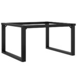 Pieds de table basse cadre en O 80x70x43 cm acier – Image 4