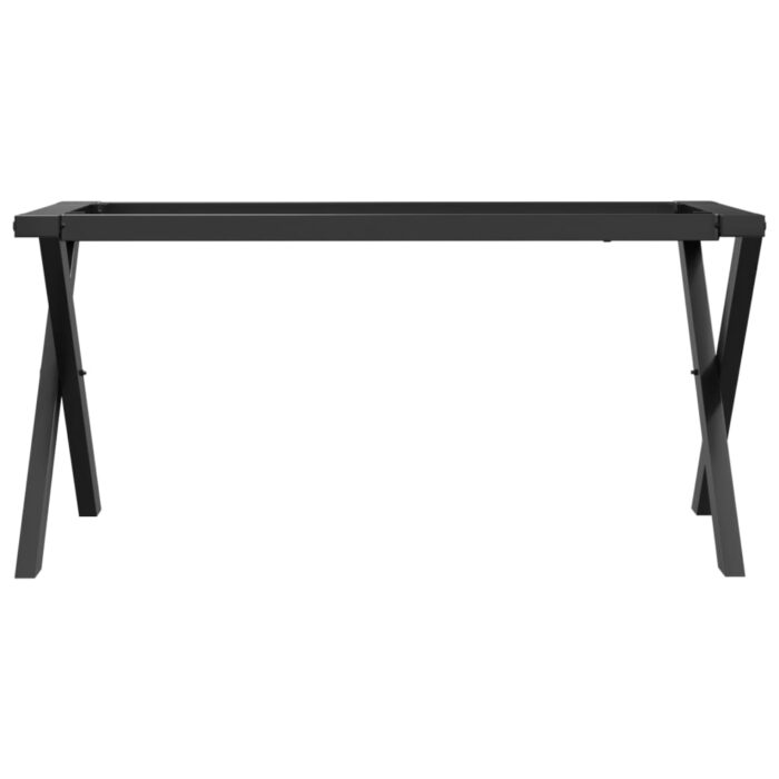 Pieds de table basse cadre en X 80x40x43 cm acier – Image 2