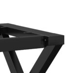 Pieds de table basse cadre en X 140x30x43 cm acier – Image 5