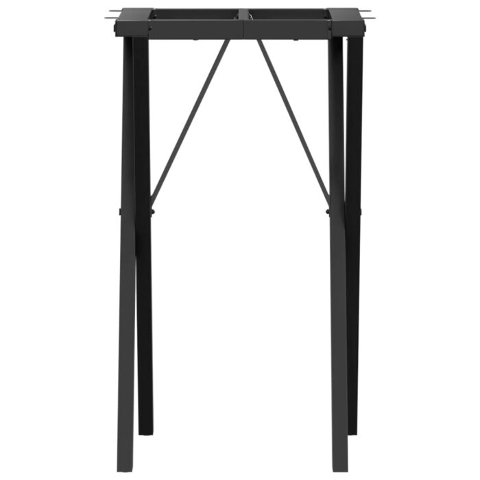 Pieds de table à manger cadre en X 40x40x73 cm acier – Image 2