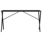 Pieds de table à manger cadre en X 120x60x73 cm acier – Image 2