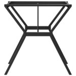 Pieds de table à manger cadre en Y 70x70x73 cm acier – Image 3