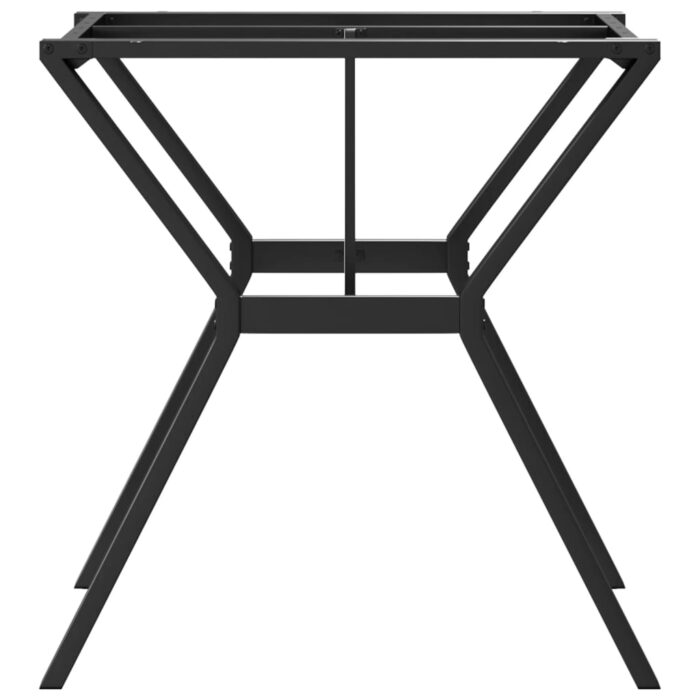 Pieds de table à manger cadre en Y 70x70x73 cm acier – Image 3
