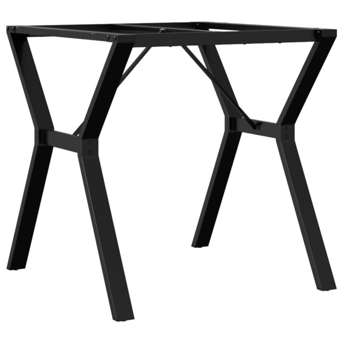 Pieds de table à manger cadre en Y 70x70x73 cm acier – Image 4