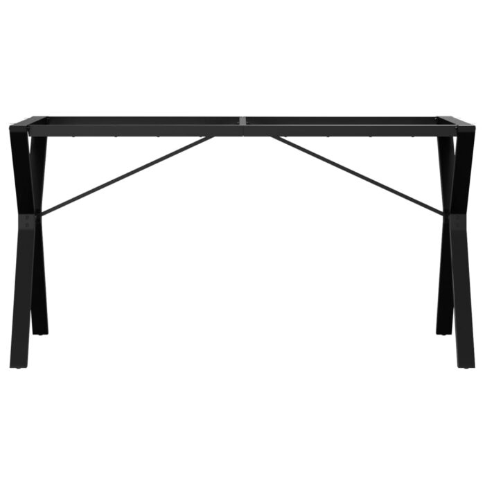 Pieds de table à manger cadre en Y 140x60x73 cm acier – Image 2