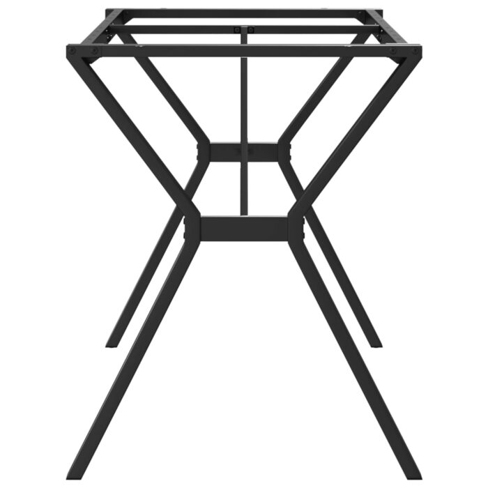 Pieds de table à manger cadre en Y 140x60x73 cm acier – Image 3