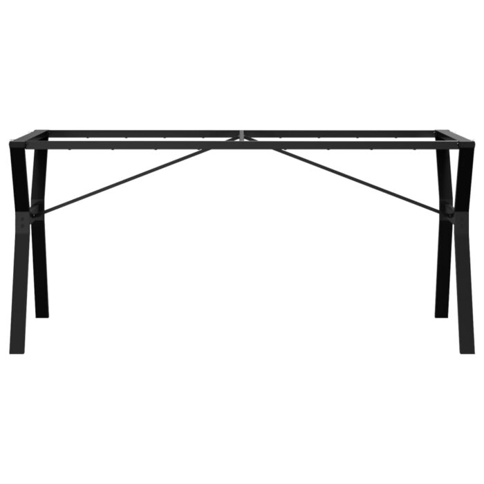 Pieds de table à manger cadre en Y 160x80x73 cm acier – Image 2