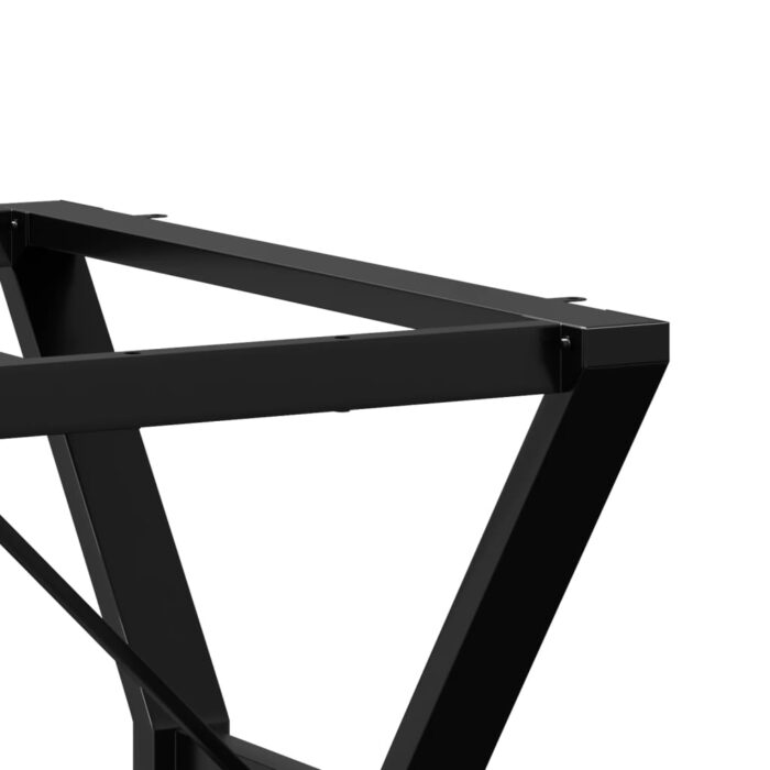 Pieds de table à manger cadre en Y 160x80x73 cm acier – Image 5