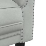 Ensemble de canapés 3 pcs gris clair velours – Image 5