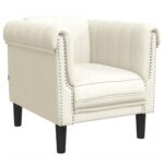 Ensemble de canapés 3 pcs crème velours – Image 2