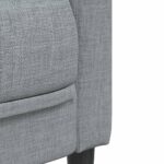 Ensemble de canapés 3 pcs gris clair tissu – Image 5