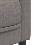 Ensemble de canapés 2 pcs taupe tissu – Image 4