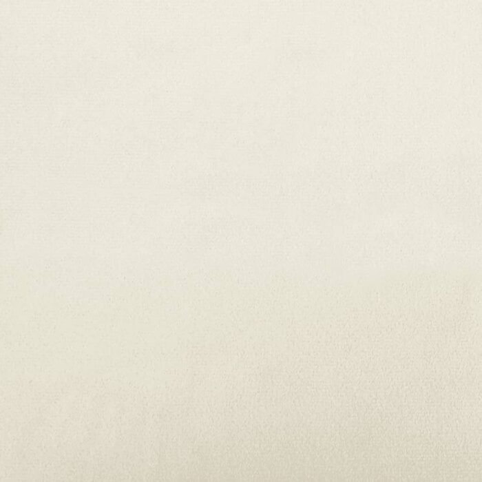 Ensemble de canapés 2 pcs avec coussins crème velours – Image 5