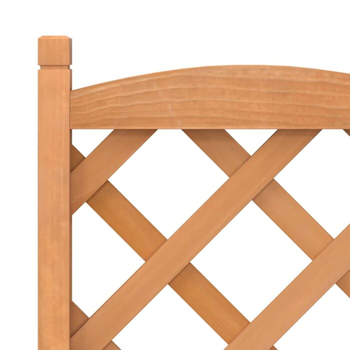 Jardinière avec treillis marron bois massif de sapin – Image 5