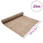 Rouleau de jute 1x25 m 100 % jute 200 g/m² – Image 5
