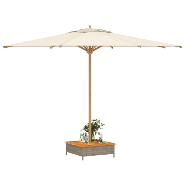 Couvercle de base de parasol gris 70x70x25 cm – Image 2