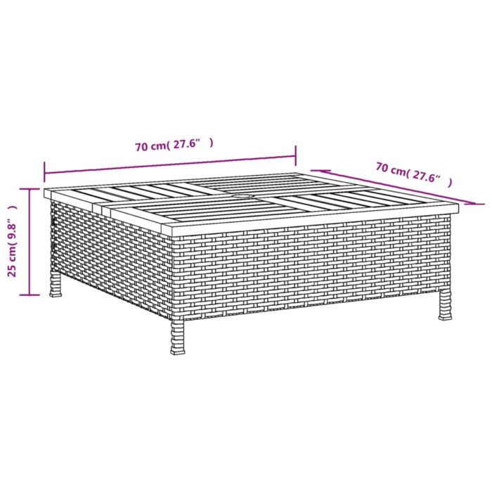 Couvercle de base de parasol gris 70x70x25 cm – Image 8
