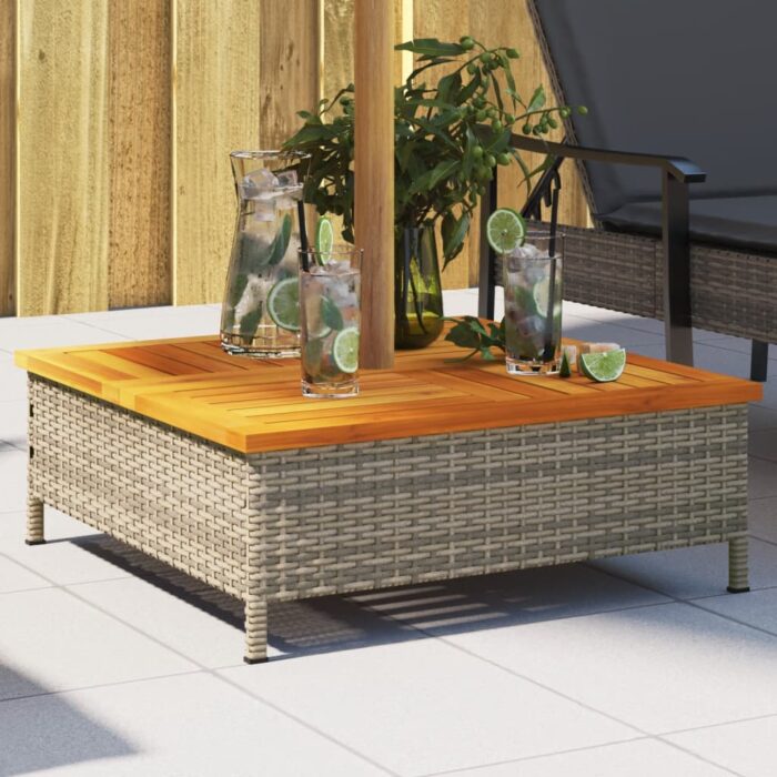 Couvercle de base de parasol gris 70x70x25 cm – Image 1
