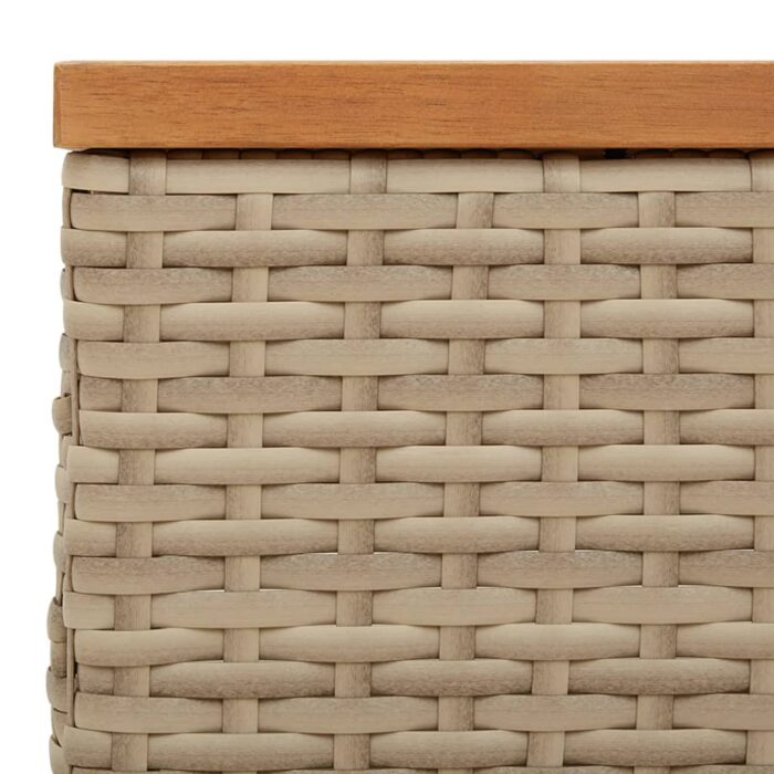 Couvercle de base de parasol beige 70x70x25 cm – Image 6