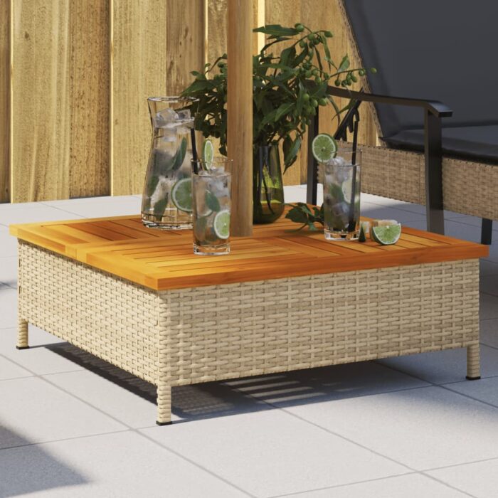 Couvercle de base de parasol beige 70x70x25 cm – Image 1