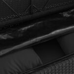 Banc de jardin avec coussins noir résine tressée – Image 7