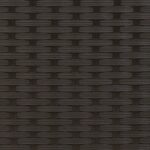 Chaise longue double et auvent et coussins noir résine tressée – Image 9