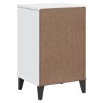 Table de chevet VIKEN blanc bois d'ingénierie – Image 6