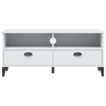 Meuble TV VIKEN blanc bois d'ingénierie – Image 4