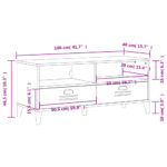 Meuble TV VIKEN blanc bois d'ingénierie – Image 8