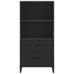 Bibliothèque VIKEN noir 60x35x123 cm bois d'ingénierie – Image 4