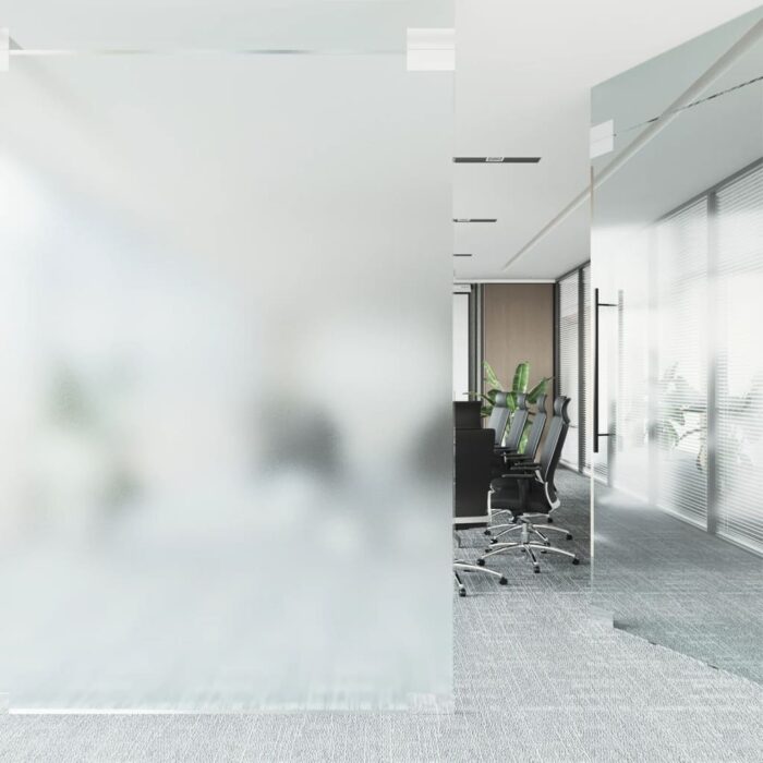 Film de fenêtre statique dépoli gris transparent 45x2000 cm PVC – Image 2