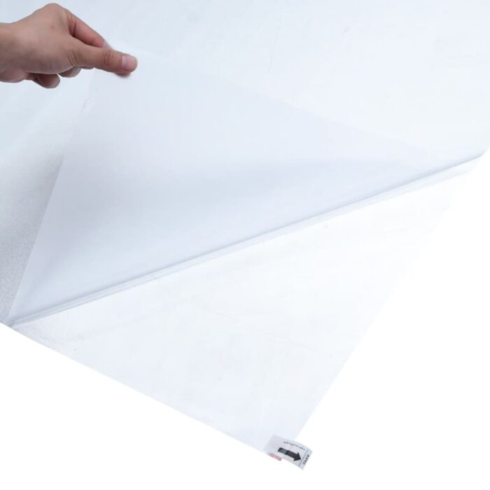 Film de fenêtre statique dépoli gris transparent 45x2000 cm PVC – Image 5