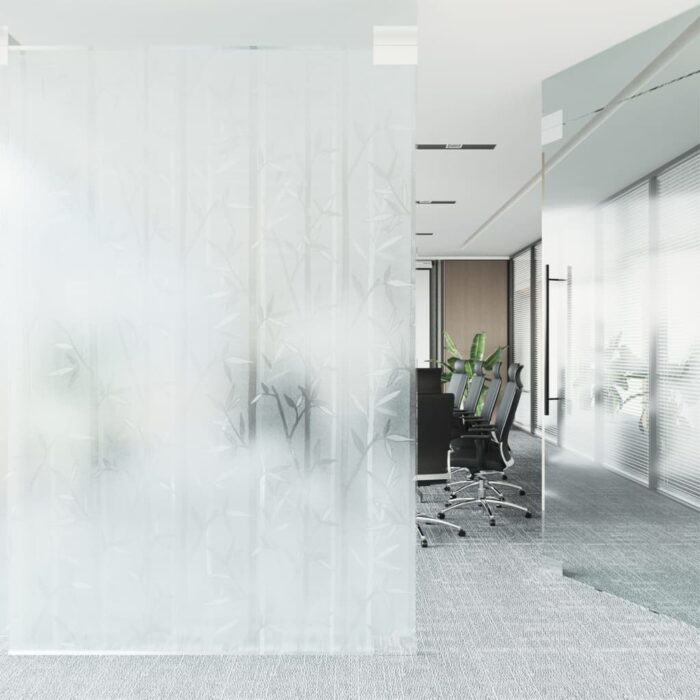Film pour fenêtre dépoli motif de bambou 90x500 cm PVC – Image 2