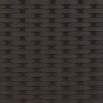 Canapé de jardin 2 places avec auvent et tabourets noir rotin – Image 8