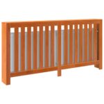 Cache-radiateur cire marron 169x19x84 cm bois massif de pin – Image 2
