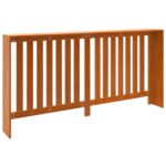 Cache-radiateur cire marron 169x19x84 cm bois massif de pin – Image 5