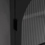 Tables de chevet 2 pcs noir 50x35x60 cm verre et acier – Image 5