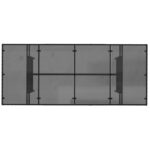 Table de jardin avec dessus en verre noir résine tressée – Image 5