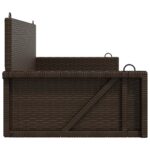 Balancelle marron 119x56x48 cm résine tressée – Image 4