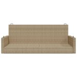 Balancelle beige 119x56x48 cm résine tressée – Image 2