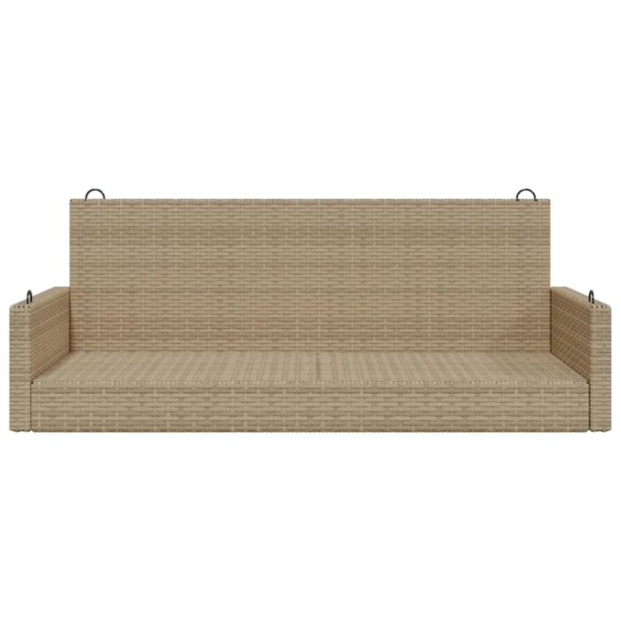 Balancelle beige 119x56x48 cm résine tressée – Image 2