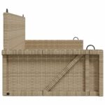 Balancelle beige 119x56x48 cm résine tressée – Image 3