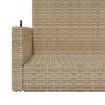 Balancelle beige 119x56x48 cm résine tressée – Image 6