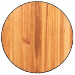 Table basse avec base en fil de fer noir bois d'acacia massif – Image 6
