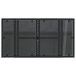 Table de jardin dessus en verre noir 100x55x73cm résine tressée – Image 7
