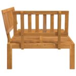 Canapé d'angle palette de jardin bois massif d'acacia – Image 2