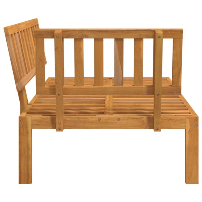 Canapé d'angle palette de jardin bois massif d'acacia – Image 2