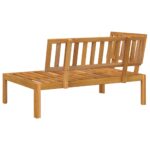 Canapé d'angle palette de jardin bois massif d'acacia – Image 3