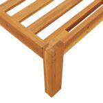 Canapé d'angle palette de jardin bois massif d'acacia – Image 5