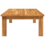 Table de jardin 100x60x30 cm bois d'acacia solide – Image 2